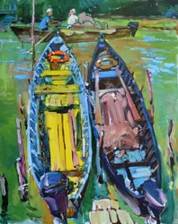 Peaceful River Boats