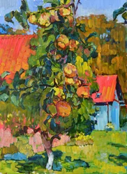 Vibrant Apple Tree