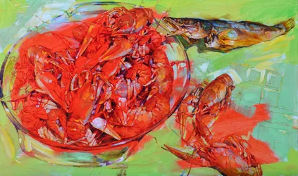 Vibrant Crawfish Feast