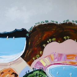 Colorful Coastal Bay