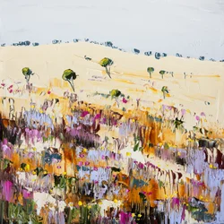 Colorful Hillside Flowers