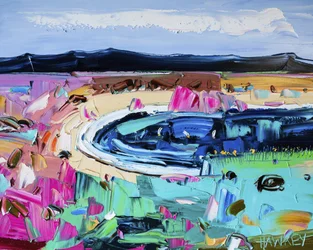 Vibrant Abstract Landscape