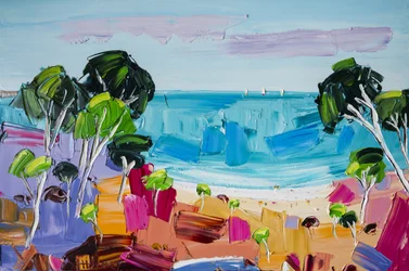 Vibrant Beach Landscape