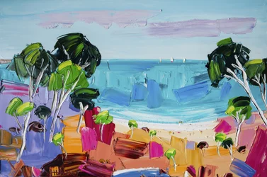 Vibrant Coastal View