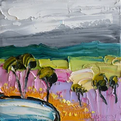 Vibrant Textured Landscape