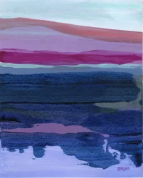 Abstract Serene Landscape