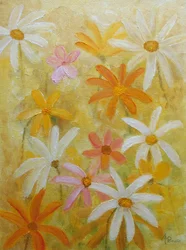 Cheerful Daisy Field