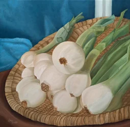Fresh Onions Still Life