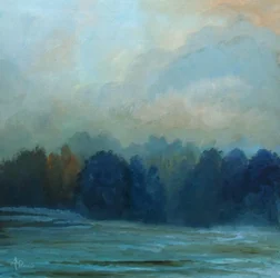 Tranquil Misty Forest