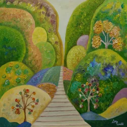 Whimsical Garden Path