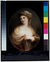 Portrait of a Lady in a Yellow Shawl