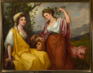 Domenica Morghen and Maddalena Volpato as the Muses of Tragedy and Comedy