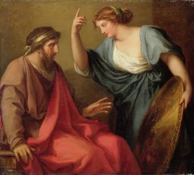 Egeria Handing Numa Pompilius His Shield