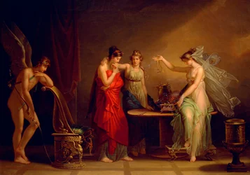 Legend of Cupid and Psyche, by Angelica Kauffmann (1741-1807)