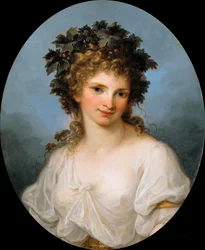 Self-portrait as Bacchante, before 1786