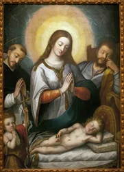 The Holy Family with Saint John the Baptist and Saint Dominic