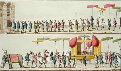 Procession of the King of Burma