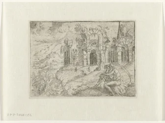 Landscape with Old Man with Scythe