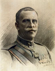 Portrait of the King of Italy Vittorio Emanuele III