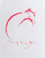Folded Nude Crimson