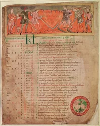 Harvesting, from a Calendar, c.1030