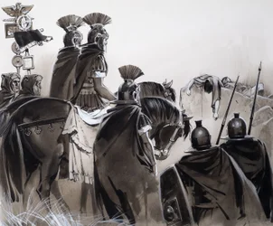Roman Soldiers After a Battle