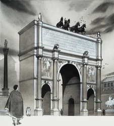 Triumphal Arch of Emperor Lucius Septimius Severus, Rome