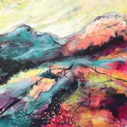 Vibrant Mountainscape