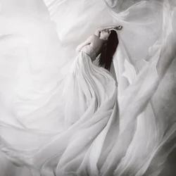 Ethereal White Flowing Grace
