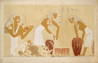 Copy of Wall Painting from Private Tomb 60 of Antefoker, Thebes I, 20th century