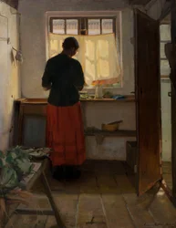 The maid in the kitchen