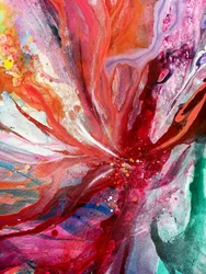 Vibrant Abstract Bloom