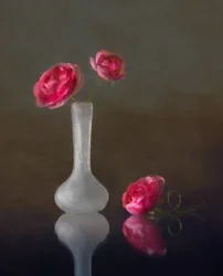 Rose Vase Reflection