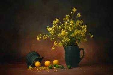 Yellow Flowers and Lemons