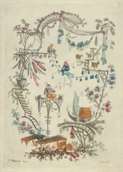 Chinoiserie from Nouvelle Suite de Cahiers Arabesques Chinois, 1790-99