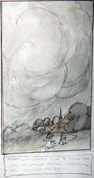 Aquarillo looked down and could see lots of little people scurrying about down on the earth