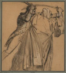 Two Arabs, for The Revolt of Cairo, c. 1810