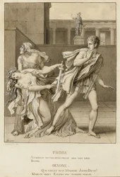 Phaedra, Having Declared Her Passion, Attempts to Kill Herself with the Sword of Hippolytus