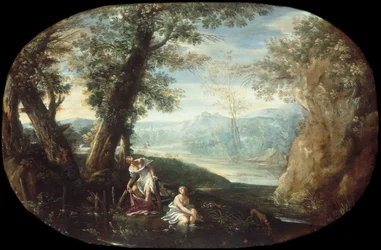 Landscape with Bathing Women