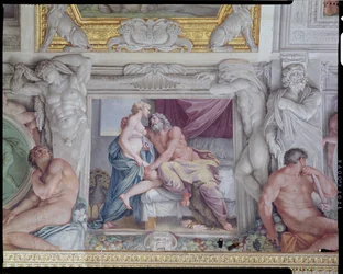 Galleria di Carracci, Jupiter and Juno (detail)