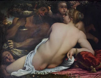 Venus, Two Satyrs and Cupid