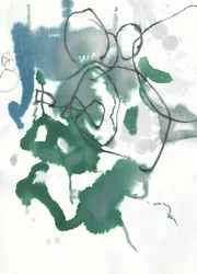 Teal Green Organic Flow