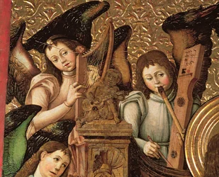 Central Panel of an Altarpiece Dedicated to St. Vincent the Martyr of Saragossa (detail)