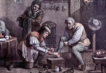 A surgery operation (engraving)