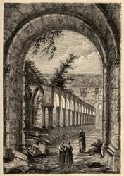Ancient Cloister of the Convent of the Cordeliers or of Saint-Francois de Quimper (Finistere)