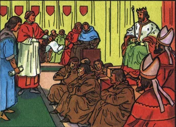 Bed of Justice to Judge Charles the Bad (Charles of Navarre)
