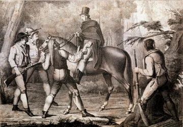 Brigands Attacking a Horse Traveller