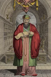 Confucius (551-479 BC) (engraving)