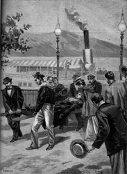 Death of the Austrian Empress Sissi, Geneva (Switzerland)