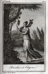 Erigo and Bacchus, Engraving of 1819 in 